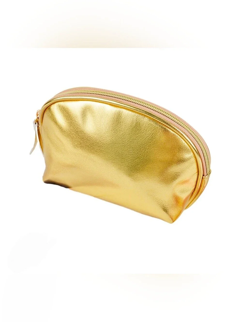 Metallic Gold Cosmetic Pouch - Women Bags BNIB